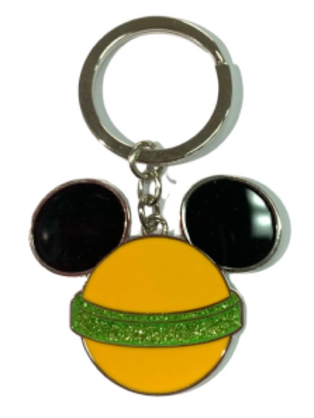 New Disney Pluto Mickey-Style Enamel Keychain Bag Charm
